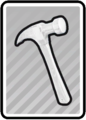 The Claw Hammer as an unpainted card.