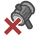 Small icon for the Prohibited Command status condition in Paper Mario: The Thousand-Year Door (Nintendo Switch)