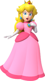 Alternate artwork of Princess Peach with model flipped