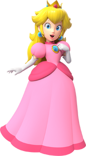 Alternate artwork of Princess Peach with model flipped