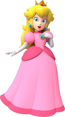 Alternate artwork of Princess Peach with model flipped