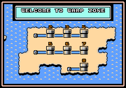 The Warp Zone as it appears in Super Mario Bros. 3