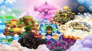 Map of the Flower Kingdom in Super Mario Bros. Wonder