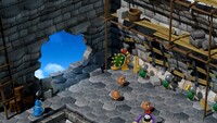 Screenshot of the Bowser's Keep epilogue scene in Super Mario RPG (Nintendo Switch), after defeating every post-game boss.