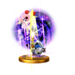 Galaxia Darkness's trophy render from Super Smash Bros. for Wii U