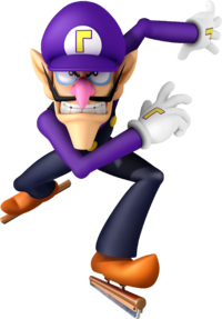 Waluigi speed skating