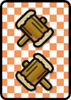 A Hammer ×2 Card in Paper Mario: Color Splash.