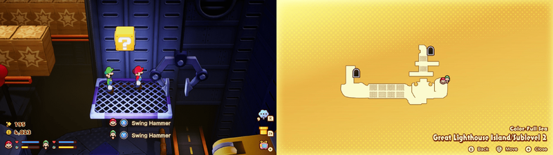 22th block in the Color-Full Sea Great Lighthouse Island from Mario & Luigi: Brothership