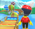 The course icon of the T variant with the Para-Biddybud Mii Racing Suit