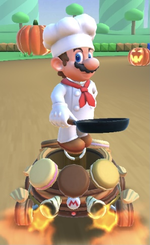 Mario (Chef) performing a trick.