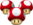 Artwork of Triple Mushrooms from Mario Kart Wii.