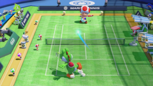 A Slice in Mario Tennis: Ultra Smash.