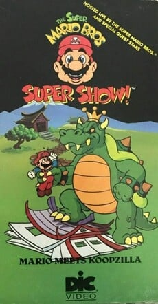 Cover for the home media release of Mario Meets Koop-zilla