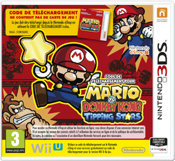 The France boxart for the Nintendo 3DS version of Mario vs. Donkey Kong: Tipping Stars.