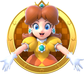 Konstverk av prinsessan Daisy i Mario Party: Star Rush