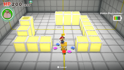 A Sensor Lab test in Paper Mario: The Origami King
