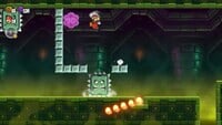 The first 10-flower coin in the level Sunbaked Desert Palace in Super Mario Bros. Wonder
