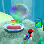 A Clampy in Super Mario Galaxy