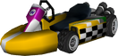 The model for Wario's Standard Kart L from Mario Kart Wii