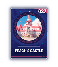 The Peach's Castle card from The Super Mario Galaxy Movie Collectible Cards