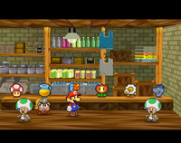 The Toad Bros. Bazaar in Paper Mario: The Thousand-Year Door