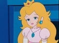 Peach complimenting Mario for his bravery
