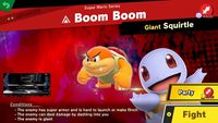 Boom Boom's Spirit Battle in Super Smash Bros. Ultimate.