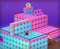 The illustration of Touchstone Trouble in Captain Toad: Treasure Tracker.