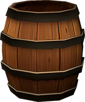 Artwork of a Barrel from Donkey Kong Country Returns HD