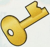 Artwork of a key from Super Mario Advance