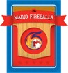 Level 3 Mario Fireballs card from the Mario Super Sluggers card game