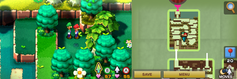 Location of the second beanhole in Beanbean Fields.