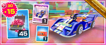 The Decal Streamliner Pack from the Sundae Tour in Mario Kart Tour