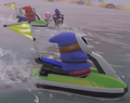Shy Guys on jet skis, on Peach Beach[1]