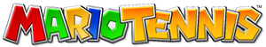 The current logo of the Mario Tennis (series).