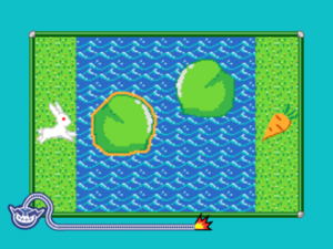 The microgame Rabbit River from WarioWare: D.I.Y. Showcase