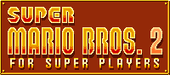 The in-game logo for Super Mario Bros.: The Lost Levels (Japanese)