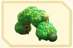 Menu icon of the Fungi Bloom (Wiggler Topiary) decoration in Super Mario Bros. Wonder – Nintendo Switch 2 Edition + Meetup in Bellabel Park.