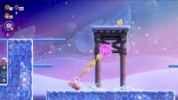 The first 10-flower coin in the level Outmaway Valley in Super Mario Bros. Wonder