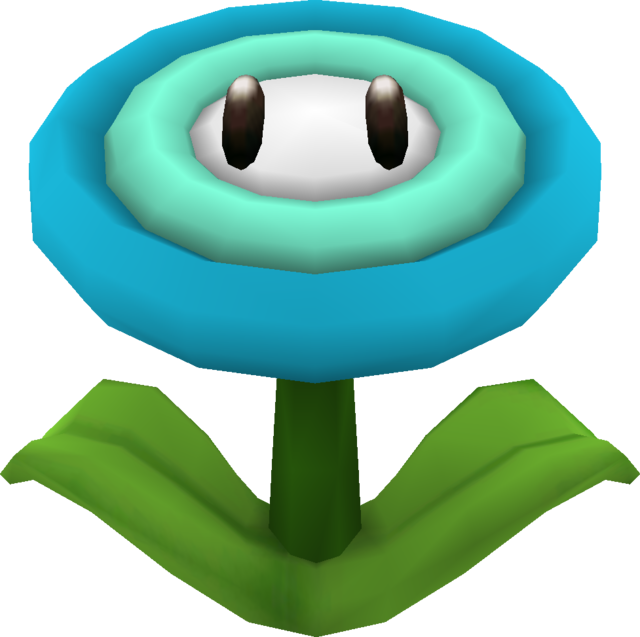 File Smg Asset Model Ice Flower Png Super Mario Wiki The Mario