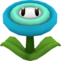 Rendered model of the Ice Flower power-up in Super Mario Galaxy.