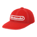 Diddy Kong's cap, which has the "Nintendo" logo on it