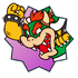 Sticker of Bowser from Mario Party Superstars