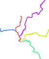 A composite map of all routes leading to Whistlestop Summit