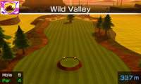 Hole 5 of Wild Valley from Mario Sports Superstars