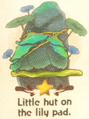 "Little hut on the lily pad." discovery from Casterway Habitat in Yoshi and the Mysterious Book