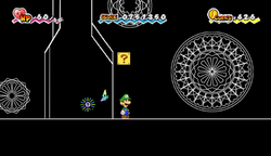 Fifth ? Block in Castle Bleck Interior of Super Paper Mario.