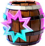 Artwork of a Blast Barrel from Donkey Kong Bananza