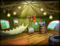 The Kong Gallery picture of DK's Tree House from Donkey Kong Country Returns.