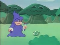 A Koopa Wizard, from the Super Mario World episode "The Yoshi Shuffle".